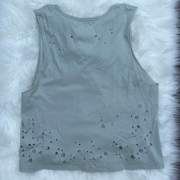 🆕Vinylicons Graphic Tank Top Radiate Peace Joy Love V-Neck Smiley Faces XS - Picture 3 of 12